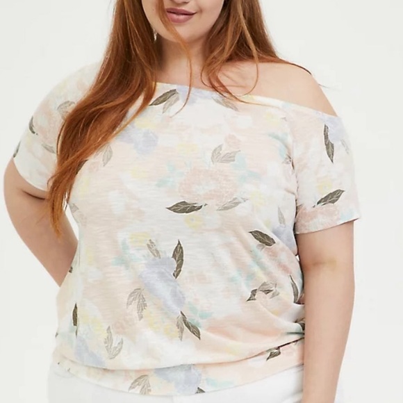 torrid Tops - Torrid Floral Off Shoulder Tee
